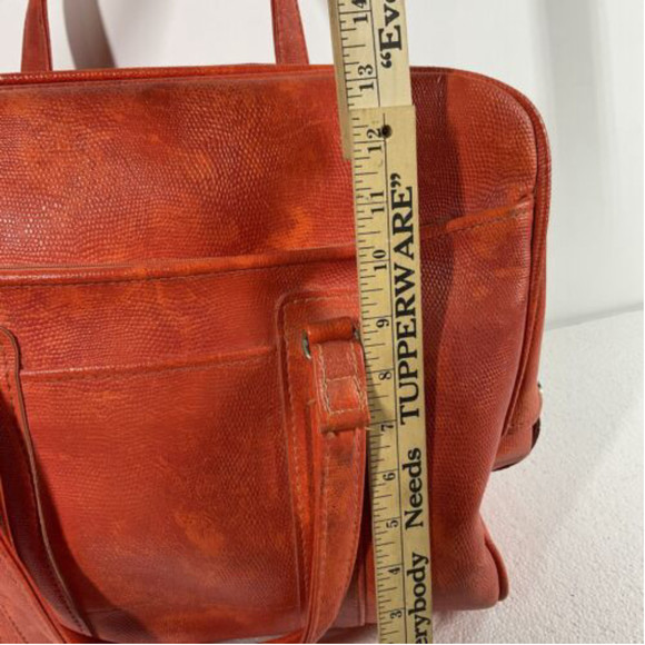 1970’s USA Vintage MCM Samsonite Sherbrooke Orange Carry On Luggage Bag MOD - Picture 10 of 10
